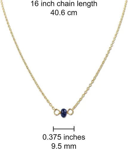 Vista 171 de Gargantilla de piedra natal – Regalo de cumpleaños, regalo para niña, mujer, amiga, hija, esposa, mamá, ella, joyas de piedras preciosas para uso