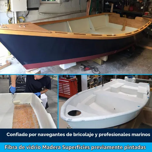 Vista 5 de TotalBoat Marine Topside - Imprimación de pintura para barco para fibra de vidrio y madera (gris, cuarto de galón)