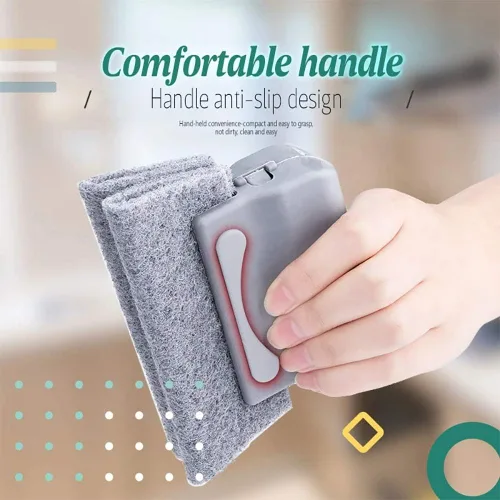 Vista 8 de Cepillo mágico de limpieza de ventanas Mohouseware, 3 piezas, limpia rápidamente todas las esquinas y huecos
