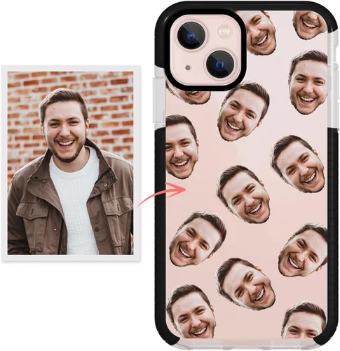 Vista 7 de Funda personalizada para teléfono con cara de bebé para iPhone 16 15 14 13 Pro Max Mini 12 11 Xs XR X 8 Plus 7 6s 6 Se 2020 Funda personalizada