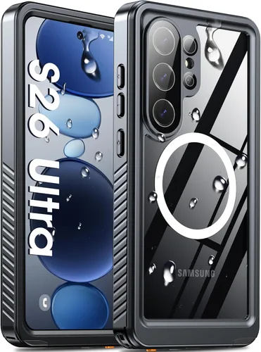 Vista 13 de Oneagle Funda impermeable para Samsung Galaxy S25 Ultra [compatible con MagSafe], [protector de pantalla integrado y protector de lente]