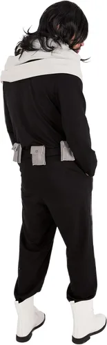 Vista 4 de miccostumes Disfraz de héroe de anime para hombre, conjunto completo con bufanda, cinturón, fiesta de Halloween