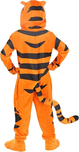 Vista 7 de Disney - Disfraz de Tigger de lujo, disfraz de Halloween con capucha para niños y niñas, con mitones, Winnie the Pooh