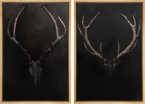 Vista 65 de SIGNWIN Lienzo enmarcado para pared, ilustraciones abstractas texturizadas en tonos beige terrosos, arte moderno, decorativo, contemporáneo