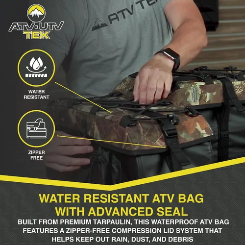Vista 3 de ATV Tek ASPBBLK Arch Series Bolsa inferior acolchada en negro