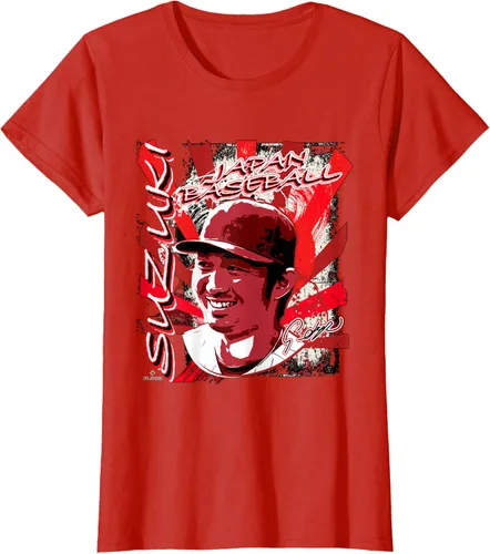 Vista 5 de Seyai Suzuki International Baseball Japan MLBPA Camiseta, Negro