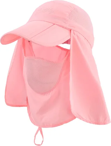 Vista 13 de Connectyle Sombreros de pesca con protección solar UPF 50+ para hombre con solapa extraíble para el cuello Azul aguamarina