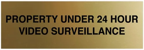 Vista 11 de Signs ByLITA Basic Property - Señal de video bajo vigilancia (24 horas), tamaño pequeño