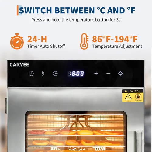 Vista 4 de Máquina grande del deshidratador de la comida, 800W, para la carne
