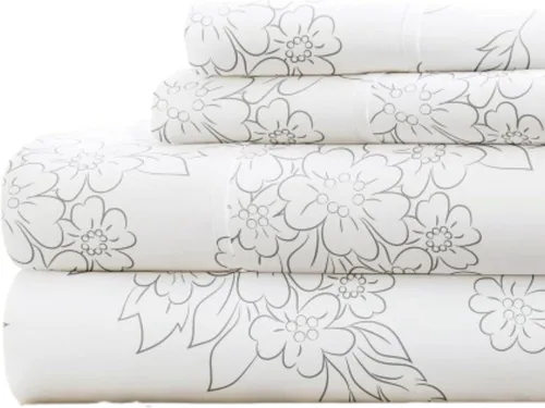 Vista 53 de Linen Market Juego de sábanas de 4 piezas tamaño matrimonial (gris claro cambray) – Duerme mejor que nunca con estas sábanas ultrasuaves y Cambray