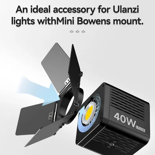 Vista 3 de Bafle de luz de cuatro hojas para Ulanzi LT028 40W COB Light