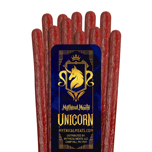 Vista 12 de Mythical Meats Sabor original (basilisco) Paquete de 12 palitos de bocadillo – Alligator suave con cerdo y carne de res – Carnes secas