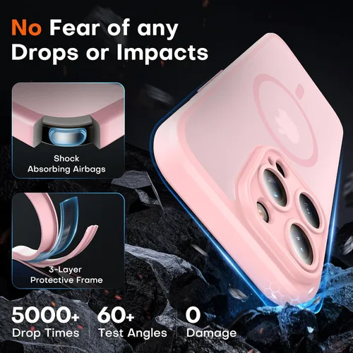 Vista 741 de TOCOL Funda para iPhone 11, compatible con Magsafe, protección completa de cámara, imanes integrados, protección contra caídas, funda translúcida