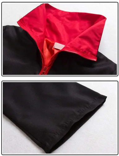 Vista 3 de Tinyones Capa de cosplay ninja para disfraz de bata larga Akasuki para Halloween con diadema