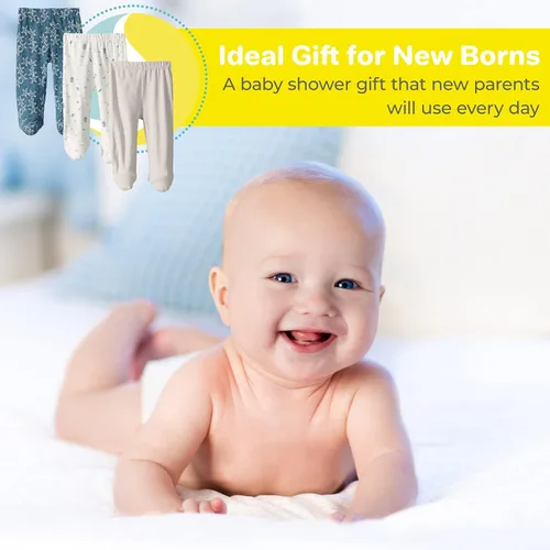 Vista 6 de Spasilk Paquete de 3 pantalones de algodón para bebé niño