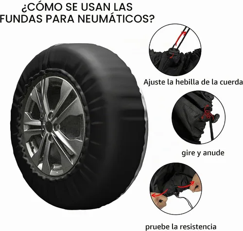 Vista 6 de Bear and Mountain - Cubierta de neumático de repuesto para neumáticos, impermeables, ajuste universal para remolque, RV, SUV, camión, caravana