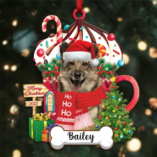 Vista 50 de Amantes de los perros de Navidad – Navidad de perros disponibles para muchos perros Shi Tzu – Adorno con forma personalizada, adorno de Navidad