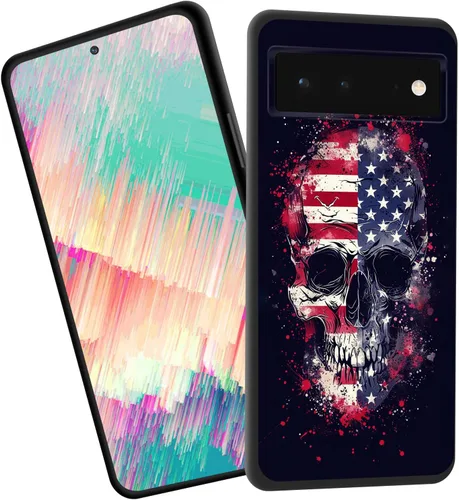 Vista 30 de for Google Pixel 4 XL Case,Slim Shockproof TPU Soft Rubber Silicone Cover Phone Case for Google Pixel 4 XL,Blue Skull Headphone