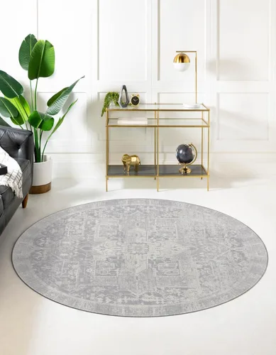 Vista 30 de Unique Loom Timeless Collection - Alfombra de área - Peter (2' x 3' 1" ovalada, beige/marfil)