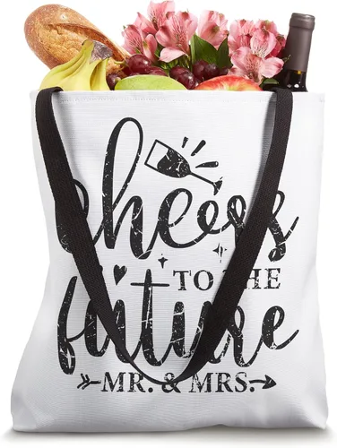 Vista 4 de Bolso de mano de boda retro de Cheers to Future Mr and Mrs