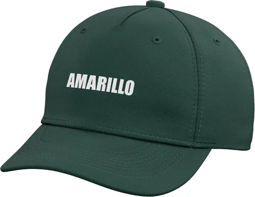 Vista 6 de Amarillo Gorra de béisbol ajustable estampada