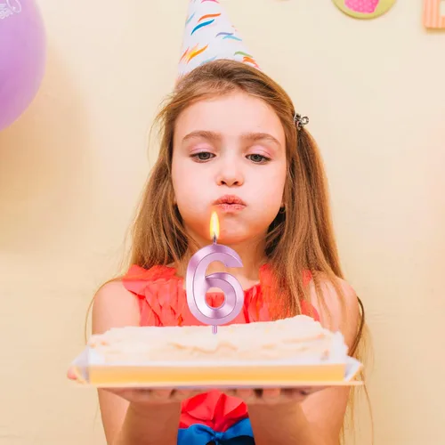 Vista 6 de BEAN LIEVE Velas numéricas de cumpleaños – Velas numéricas para pastel de cumpleaños número 0 1 2 3 4 5 6 7 8 9 utilizado para decoración de Oro rosa