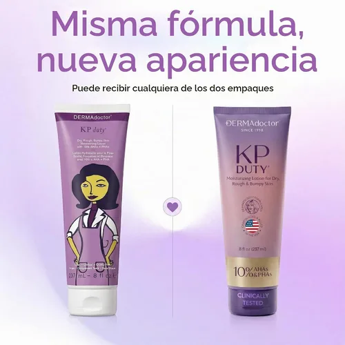 Vista 2 de DERMAdoctor KP Loción Hidratante, Crema Corporal Keratosis Pilaris, 8 oz