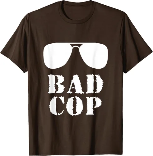 Vista 8 de Bad Cop Funny Police - Camiseta a juego para padre e hijo, Negro, S