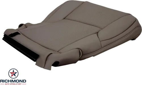 Vista 3 de Richmond Auto Upholstery - Funda de asiento de piel perforada de repuesto para el lado del conductor, color marrón oscuro
