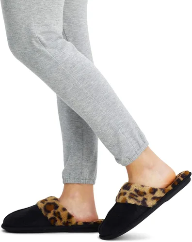 Vista 8 de Jessica Simpson - Pantuflas cómodas de piel sintética para mujer con suela antideslizante y espuma viscoelástica