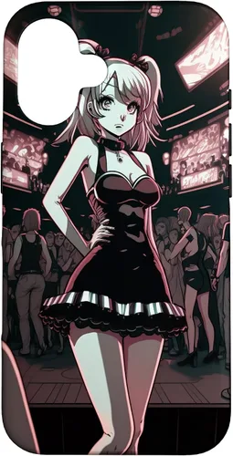 Vista 28 de Funda de dibujos animados para iPhone 11 Sexy Japonesa Gótica Chica Gótica Anime