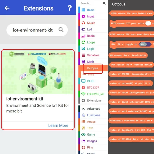 Vista 3 de ELECFREAKS Microbit Smart Agriculture Kit Micro:bit Sensor Starter Kit Pulpo Series Sensor, DIY Programación STEM Kit con Módulos Electrónicos