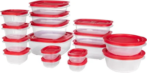 Vista 10 de Rubbermaid Contenedores de almacenamiento de alimentos de 42 piezas con tapas