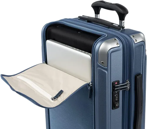Vista 4 de Travelpro Platinum Elite Hardside - Maleta de policarbonato con cierre TSA, azul (Dark Sky Blue), Platinum Elite Hardside - Maleta de policarbonato