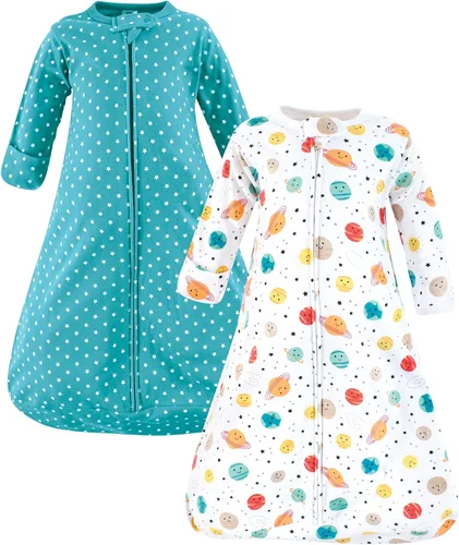 Vista 13 de Hudson Baby Saco de dormir unisex de algodón con manga larga para bebé, saco, manta