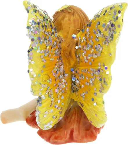 Vista 7 de Darice Paquete de 3 mini figuras de hadas meditantes de resina surtidas de 1.75 x 2.25 pulgadas
