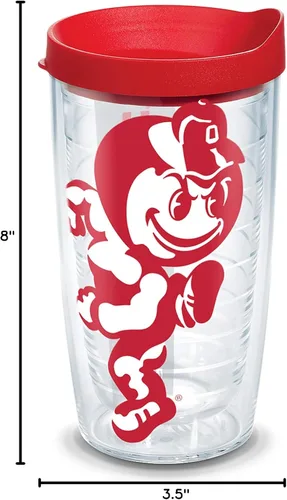 Vista 9 de Vaso térmico con tapa, marca Tervis, Ohio St U Brutus Col2, Transparente