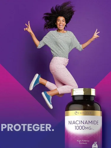 Vista 6 de Carlyle Niacinamida 1000 mg 400 Cápsulas Fórmula de alta potencia