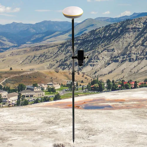 Vista 5 de Varilla de fibra de carbono de 2M de 2 secciones, vara GPS Rover de 6.5 pies/2M de 2 secciones de diseño para topografía e ingeniería – Accesorio