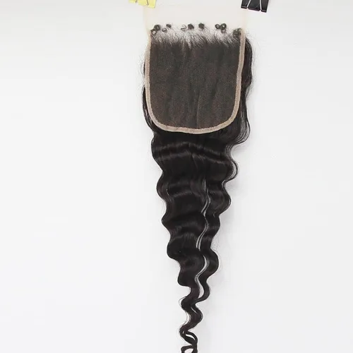 Vista 17 de Afro Kinky Curly 5x5 HD Cierre de encaje prearrancado con borde rizado de bebé 4B 4C, cierre de encaje HD de cabello humano transparente