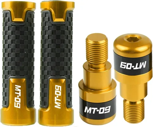 Vista 23 de Para Yamaha MT-09 FZ-09 2014 2015 2016 MT09 FZ09 MT FZ 09 Accesorios de motocicleta Manillar Grips Mano extremos Cap (Color : A Negro)