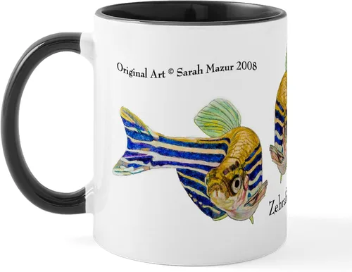 Vista 18 de CafePress I Speak Zebrafish - Taza de café de cerámica, taza de té de 11 onzas