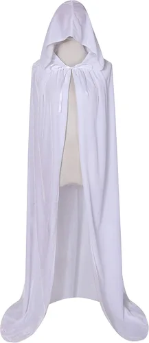 Vista 3 de BIGXIAN Capa de terciopelo con capucha de longitud completa para Halloween Navidad disfraces 59 pulgadas