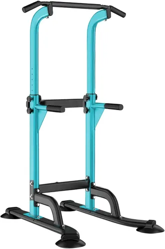 Vista 11 de SogesHome Power Tower - Barra de dominadas y estación de inmersión, soporte de inmersión ajustable en altura para gimnasio en casa, estación