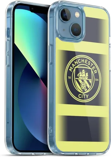 Vista 63 de Head Case Designs Funda de gel con licencia oficial del Manchester City Man City FC Away 2022/23 [protección de grado militar] compatible con Apple