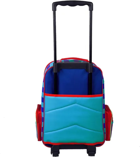 Vista 3 de Wildkin Maleta con ruedas para niños y niñas, la maleta para niños mide 16 x 11.5 x 6 pulgadas, el equipaje para niños es de tamaño de mano