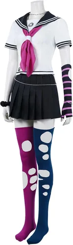 Vista 2 de Anime Womens Girls Mioda Ibuki Cosplay Costume Sailor Dress High School Uniform Outfit for Adult