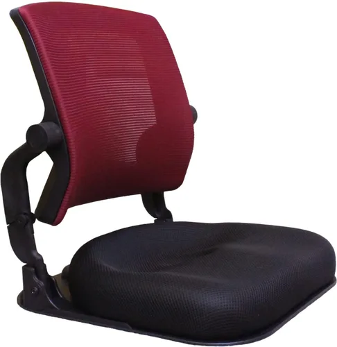 Vista 11 de Silla de suelo patentada con soporte de espalda, silla ortopédica plegable para adultos y niños, asiento japonés sin patas para meditación, TV