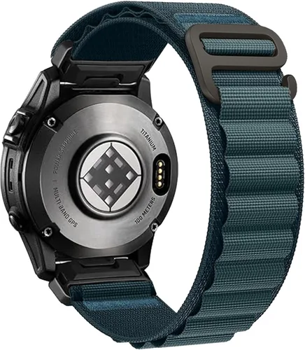 Vista 16 de Correa de reloj de nylon de ajuste rápido de 22 mm para Garmin Fenix 8/E/7/7 Pro/6/6 Pro/5/5 Plus(47mm), Epix Pro Gen 2 47mm, Forerunner