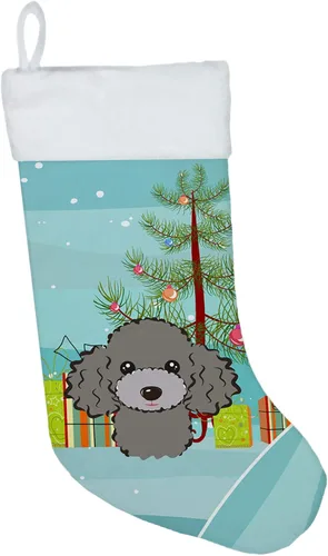 Vista 41 de Caroline's Treasures BB1590CS Árbol de Navidad y Alaskan Malamute Calcetines de Navidad para colgar en la chimenea, decoración de fiesta de Navidad